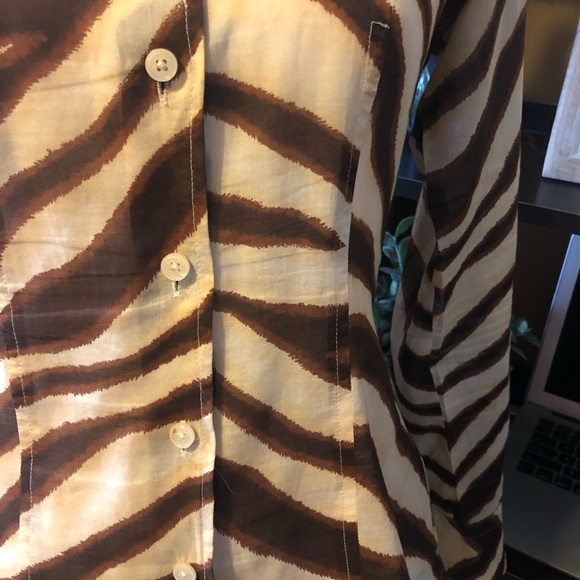 Michael kors button down blouse 1 - Picture 6 of 6